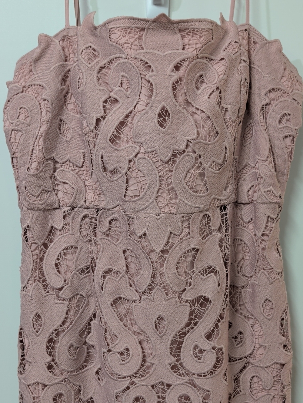 Bardot Pink Rose Lina Lace Sheath Dress Size 10 - Picture 5 of 10
